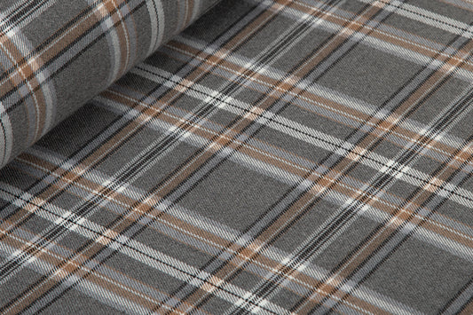Einlage Webstoff Check grey