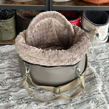 Herzstück Traveller Nappa taupe Minky XS