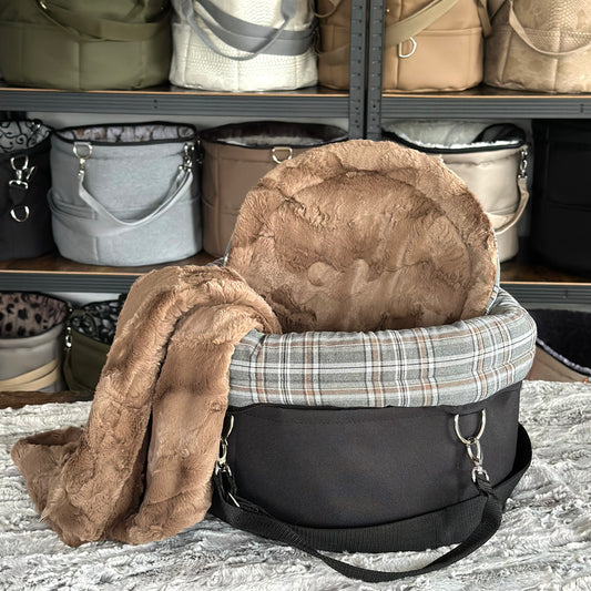 Herzstück Traveller Check grey black S