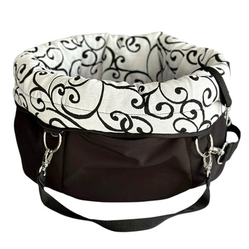 Herzstück Traveller Softshell black Curly white S