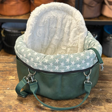 Herzstück Traveller Nappa green Stars S/M