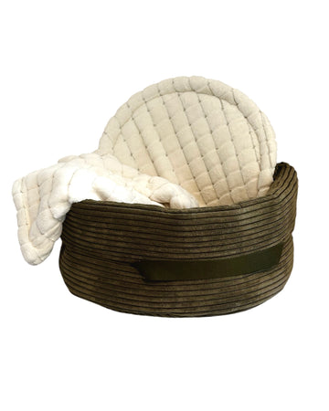 HomeEdition Set Cordy olive check M/L